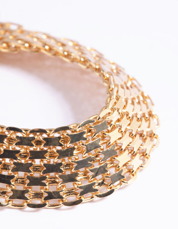 Gold Plated Watch Chain Bracelet