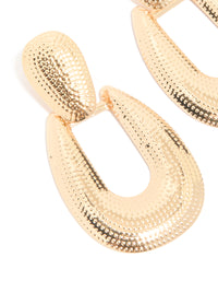 Gold Dot Textured & Drop Earrings - link has visual effect only