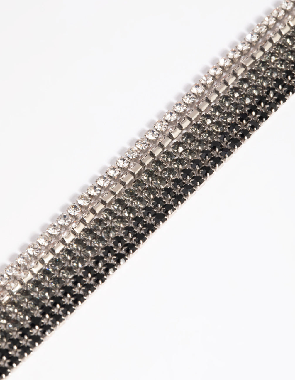 Silver Diamante Ombre Bracelet