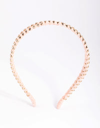 Blush Diamante Crossover Headband - link has visual effect only