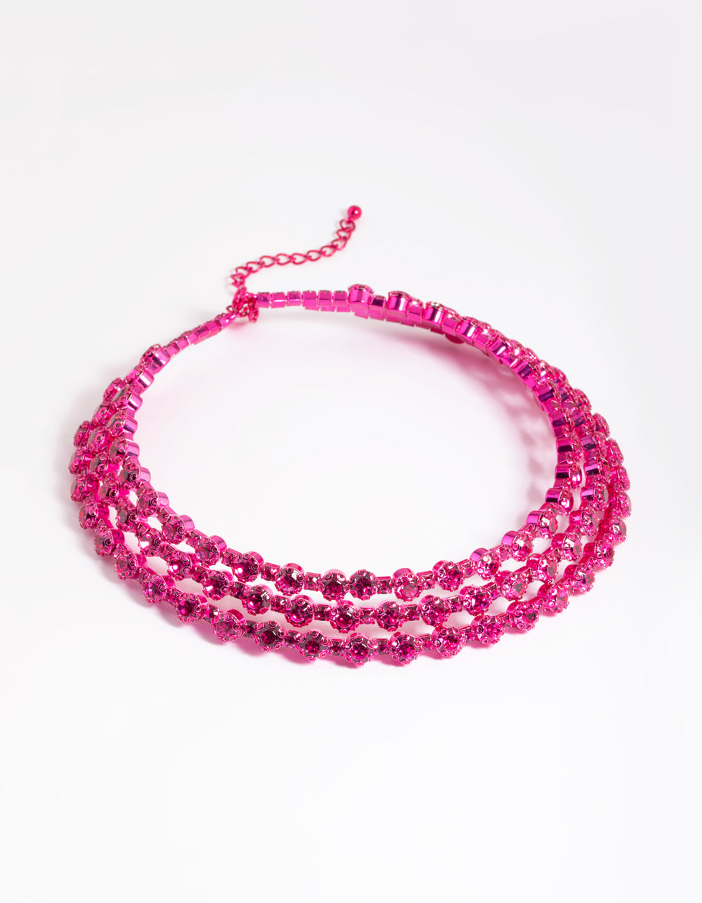 Pink Diamante Necklace
