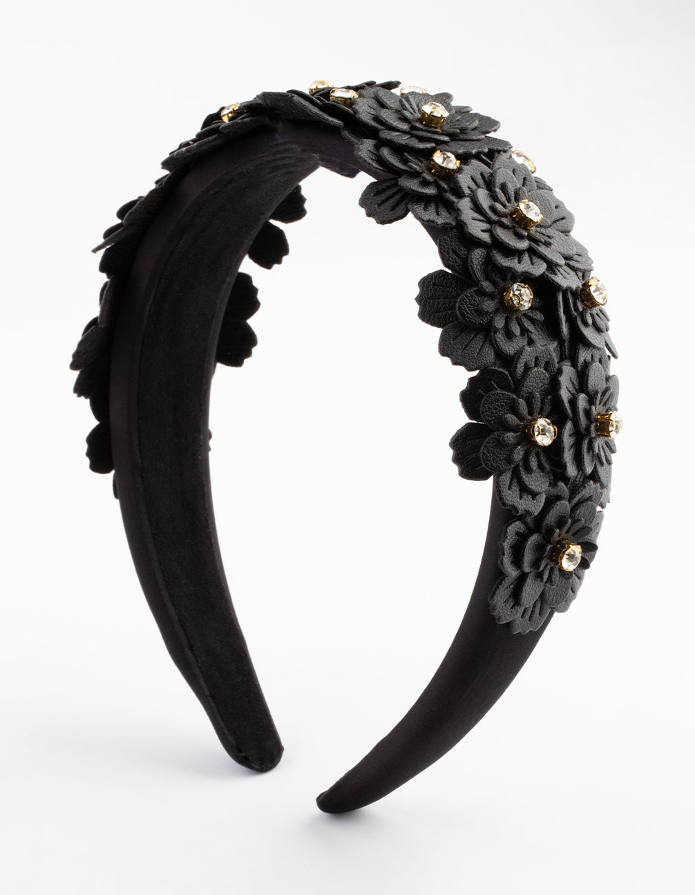 Embellished Floral Fabric Headband