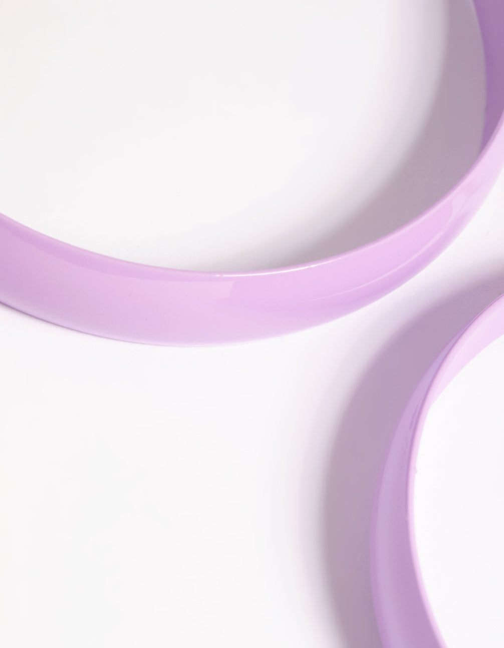 Purple Matte 60mm Hoop Earrings