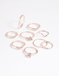 Rose Gold Fine Faux Ring Pack - link has visual effect only