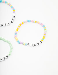 Kids Bead Brave Word Bracelet 5-Pack - link has visual effect only