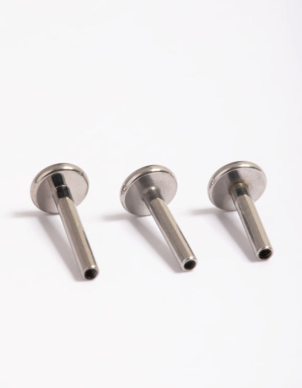 Surgical Steel Internal Flat Back