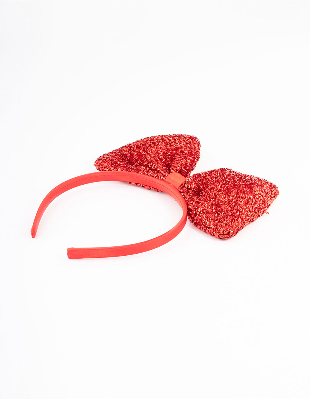Kids Fabric Statement Sparkle Bow Headband