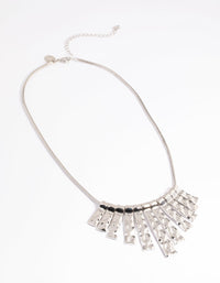 Silver Molten Spray Pendant Necklace - link has visual effect only