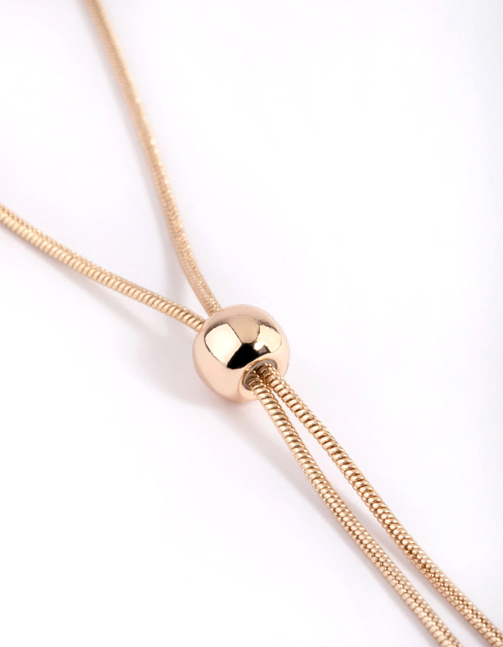 Gold Mixed Metal Disc Pendant Layered Necklace