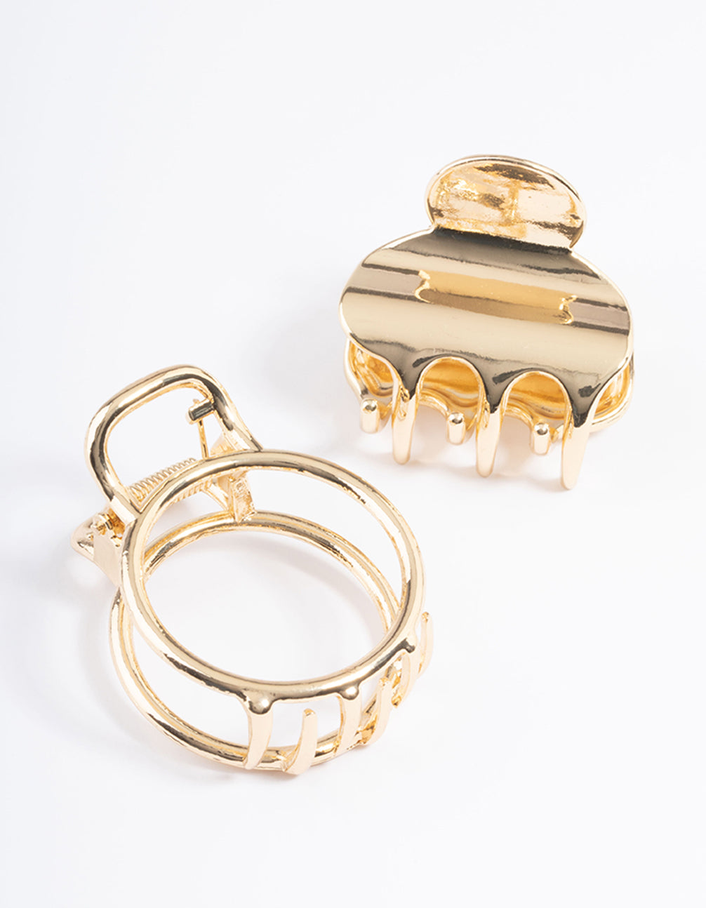 Gold Open Circle Claw Pack