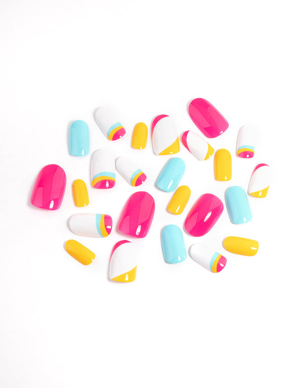 Bright Coloured Press On Nails