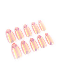 Iridescent Press On Nails - link has visual effect only