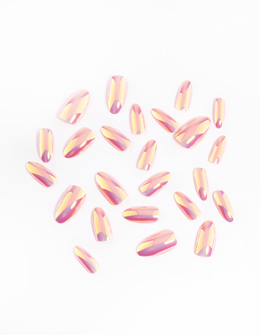 Iridescent Press On Nails