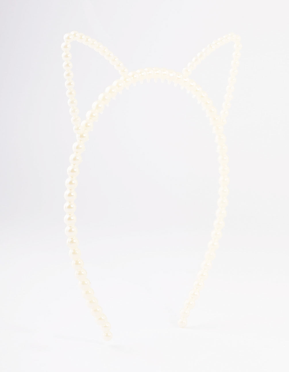 Kids Plastic Cat Ear Pearl Headband