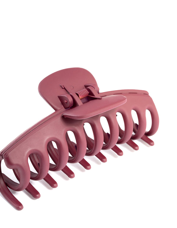 Maroon Acrylic 11cm Rounded Large Claw