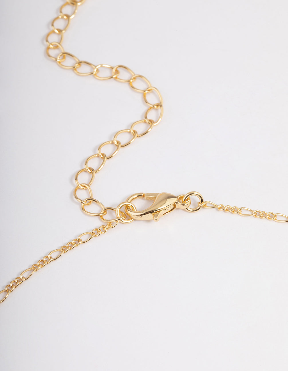 Gold Plated Green Aventurine Freshwater Pearl Figaro Necklace