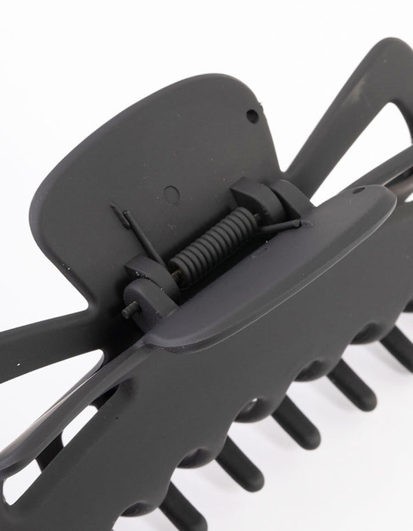 Large Black Bow Claw Clip