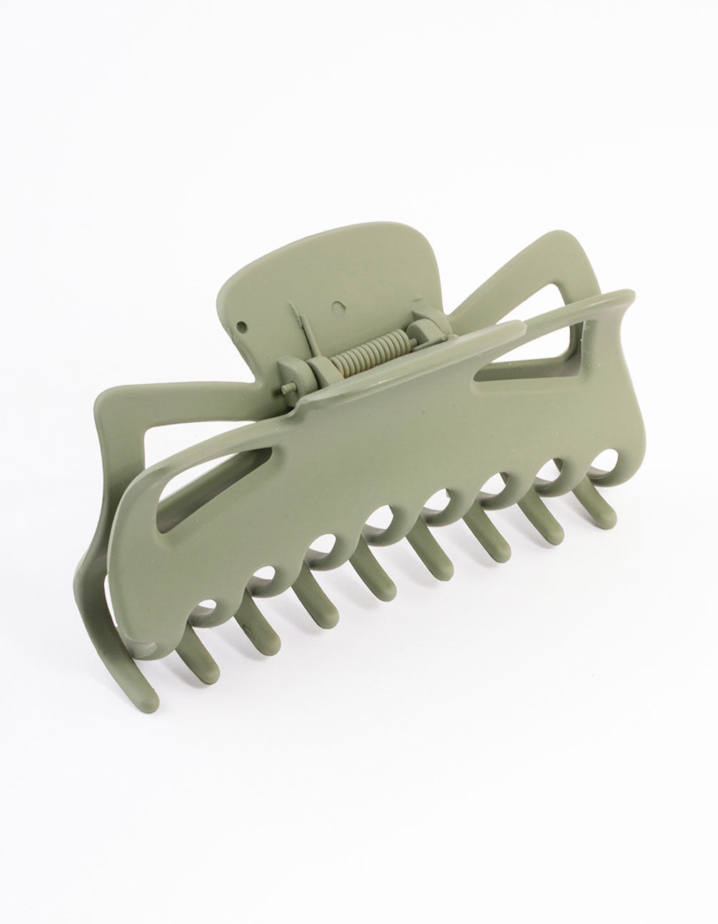Green Large Bow Claw Clip