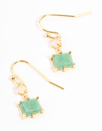 Gold Plated Watermelon Mini Drop Earrings - link has visual effect only