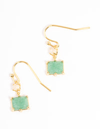 Gold Plated Watermelon Mini Drop Earrings - link has visual effect only