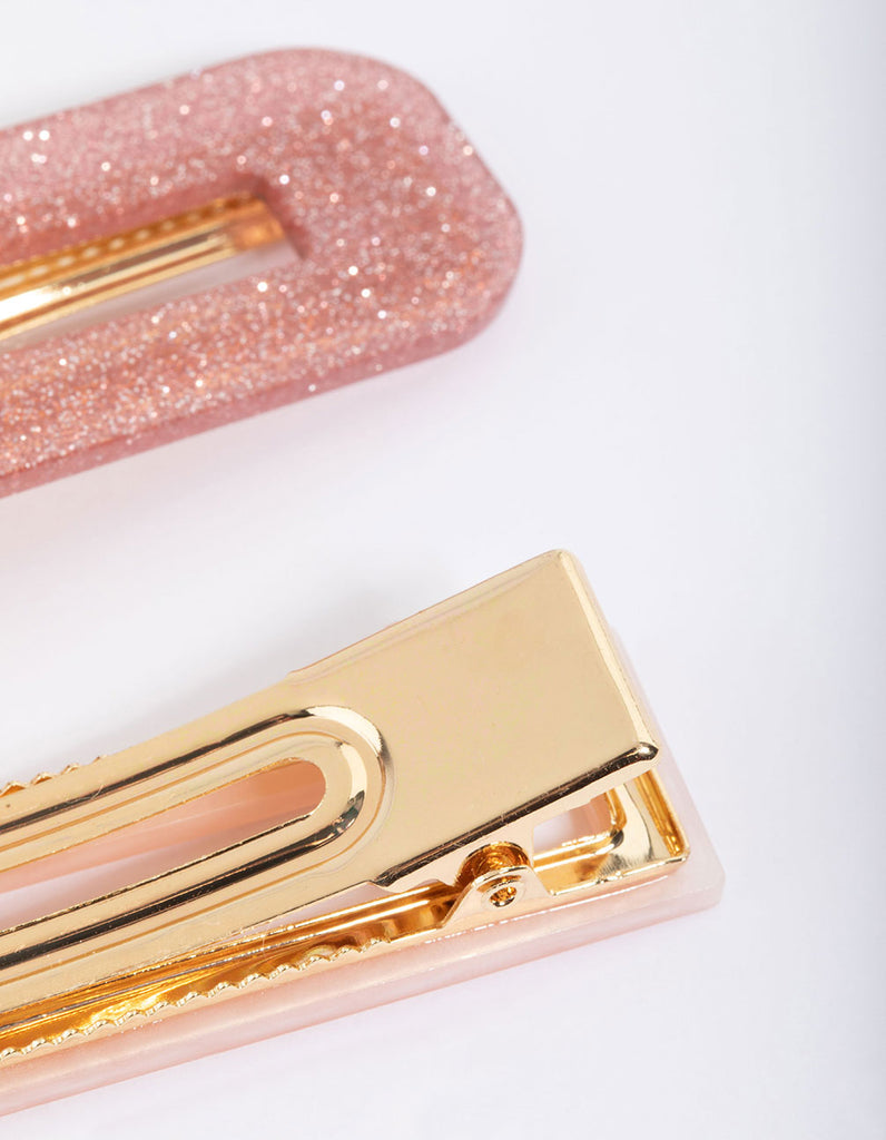 Pink Mixed Shape Snap Clip Pack - Lovisa