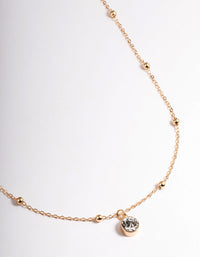 Gold Diamante Satellite Chain Necklace - link has visual effect only