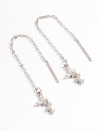 Silver Surgical Steel Butterfly Chain Drop Earrings - link has visual effect only