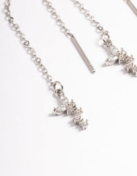Silver Surgical Steel Butterfly Chain Drop Earrings - link has visual effect only