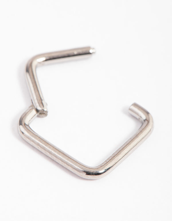 Titanium Square Clicker Ring