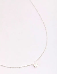 Sterling Silver Polished Butterfly Necklace - link has visual effect only