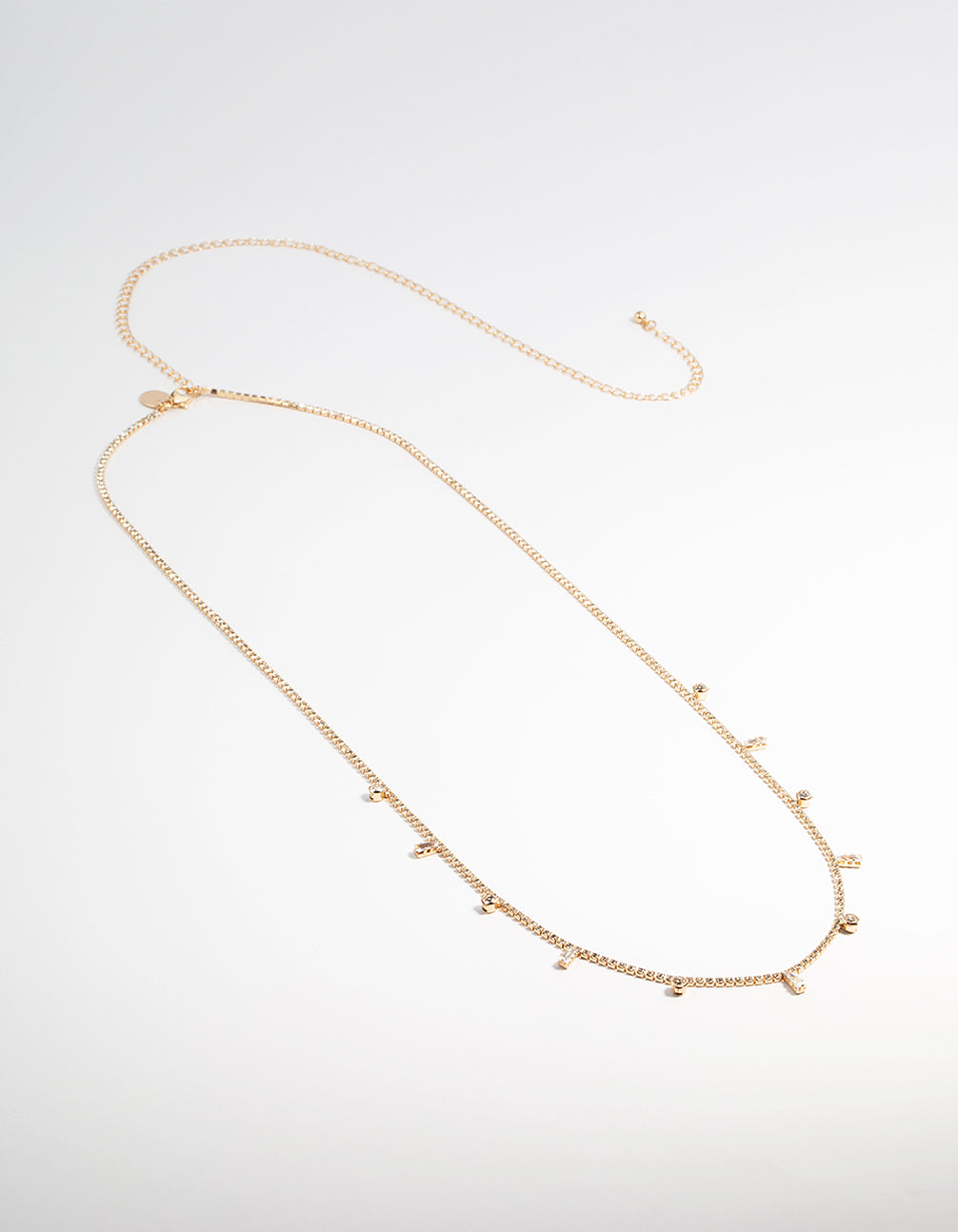 Gold Diamante Drop Waist Chain