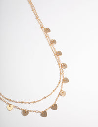 Gold Triangle Layer Heart Waist Chain - link has visual effect only