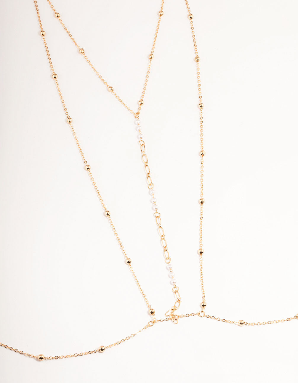 Gold Ball Pearl Body Chain
