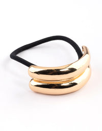 Gold Wrapped Detail Ponytail Accessory - link has visual effect only