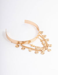 Gold Three Layer Dangle Arm Cuff - link has visual effect only
