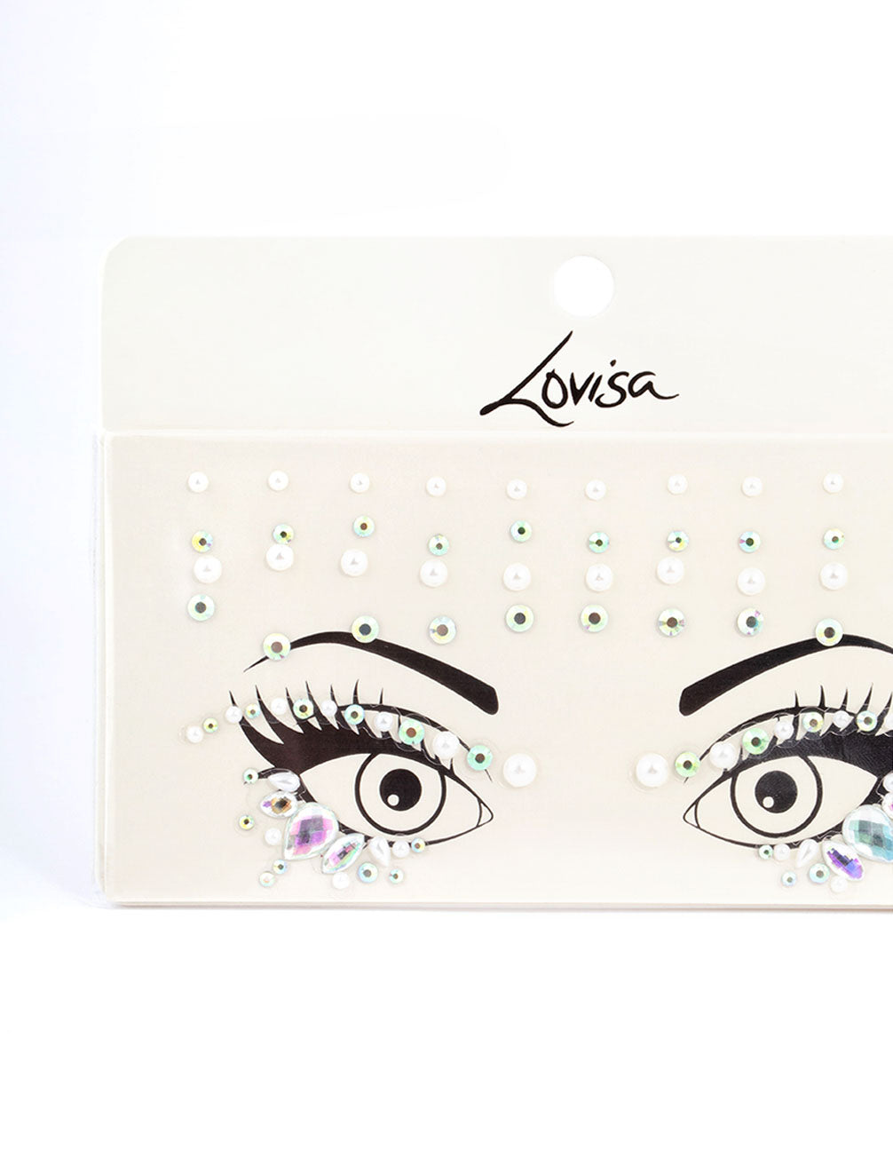 Acrylic Diamante Pearl Face Jewels