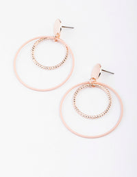 Blush Large Open Circle Drop Earrings - link has visual effect only