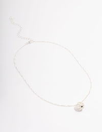Silver Filigree Ball Pendant Necklace - link has visual effect only