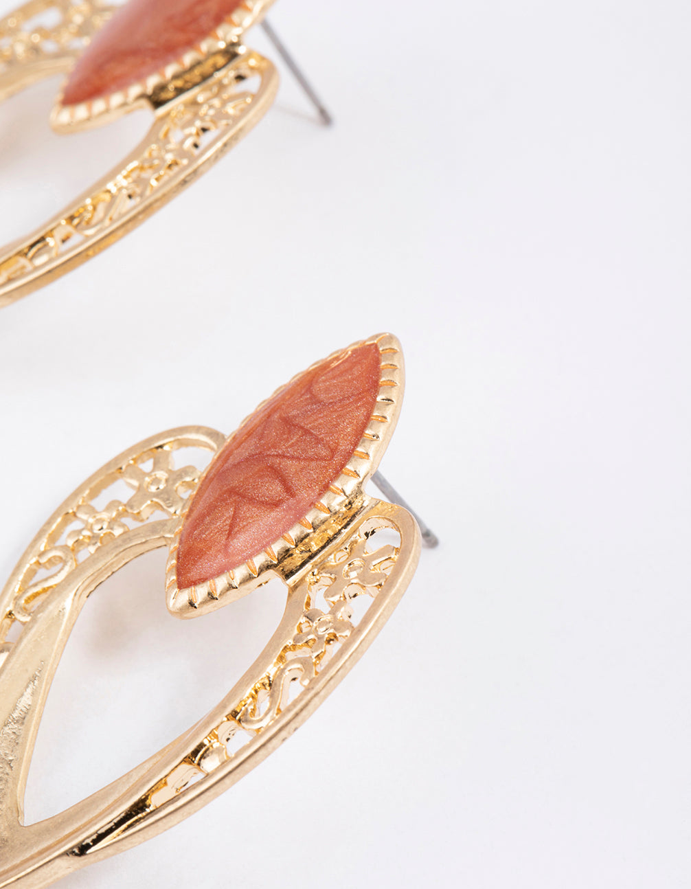 Gold Western Mosaic Earrings