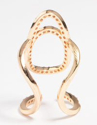 Gold Diamante Mani Fingertip Ring - link has visual effect only