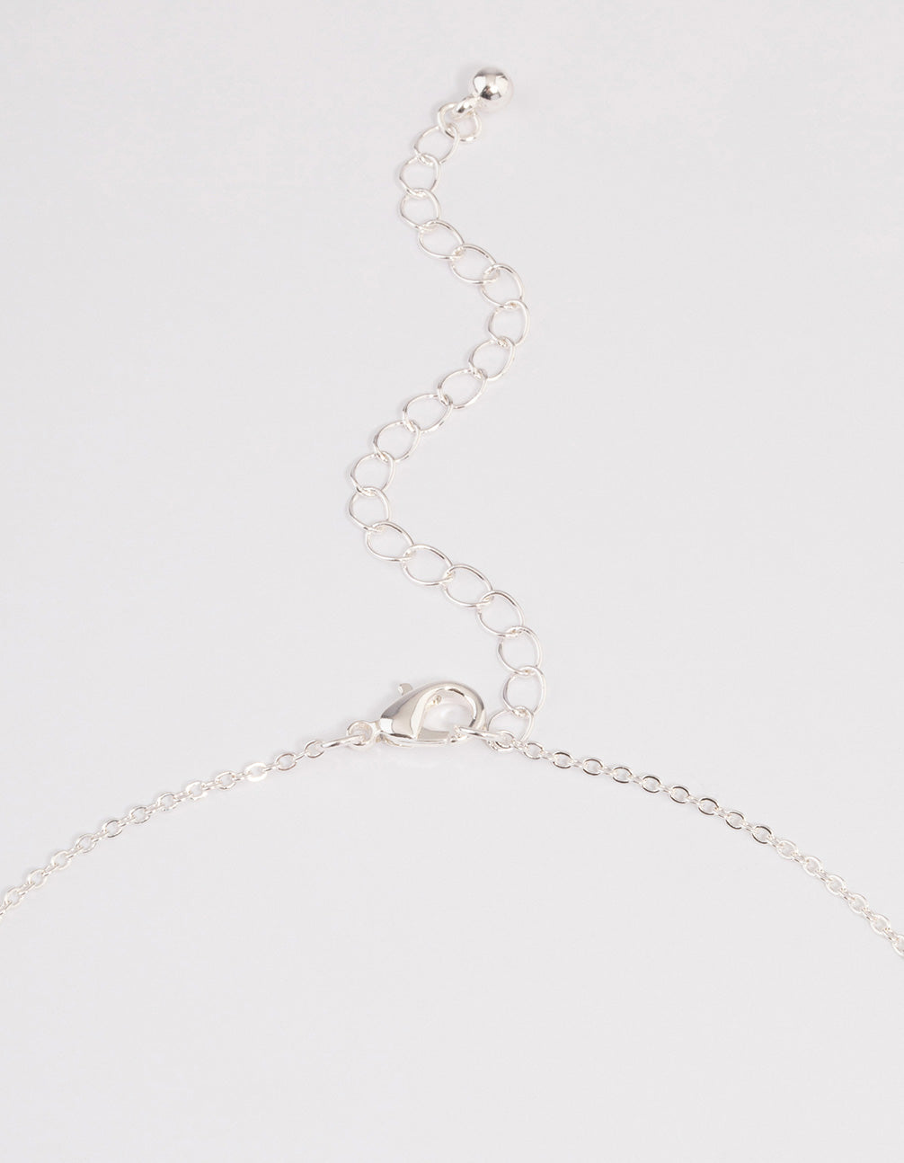 Silver Solid Tag Necklace