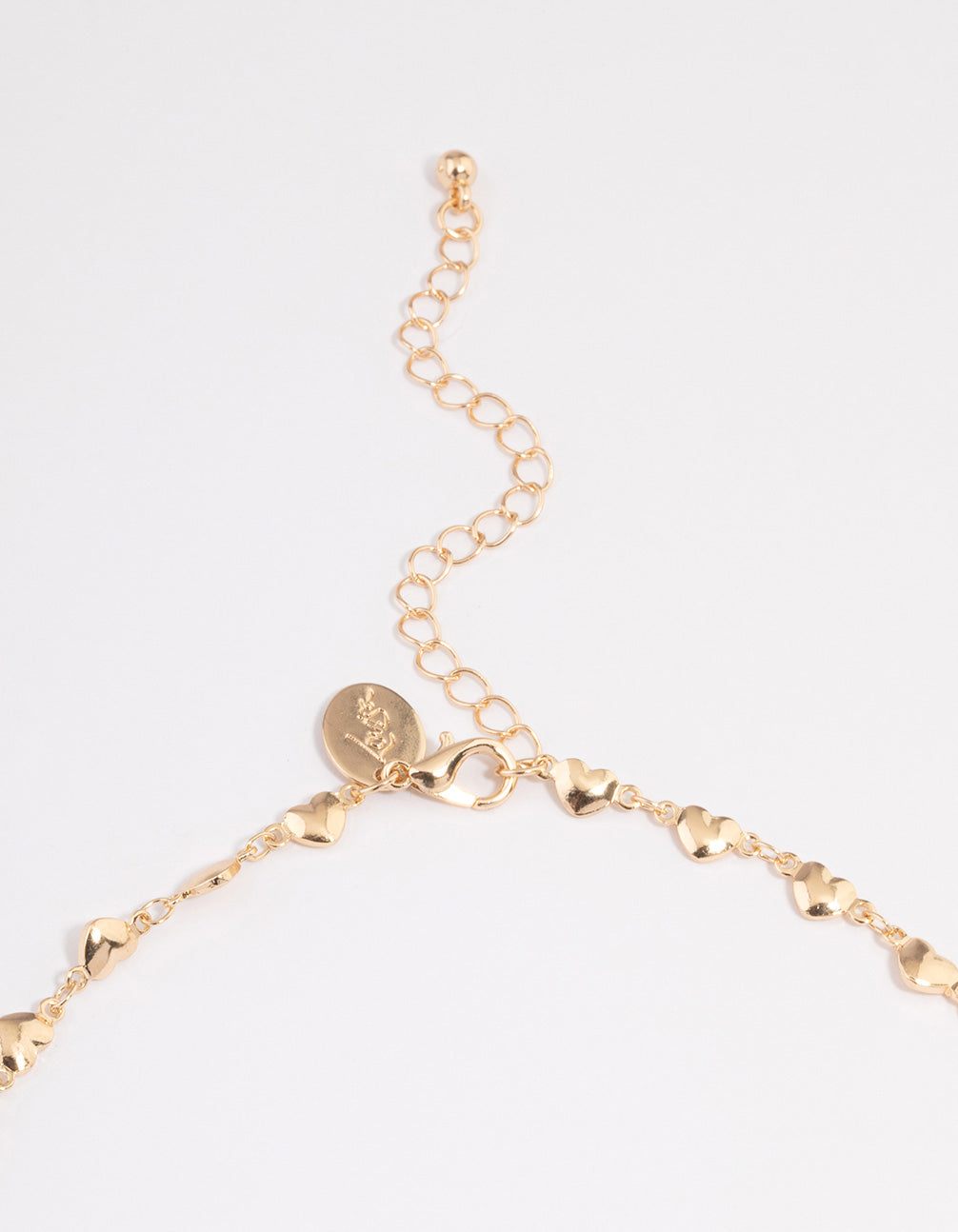 Gold Puffy Heart Choker