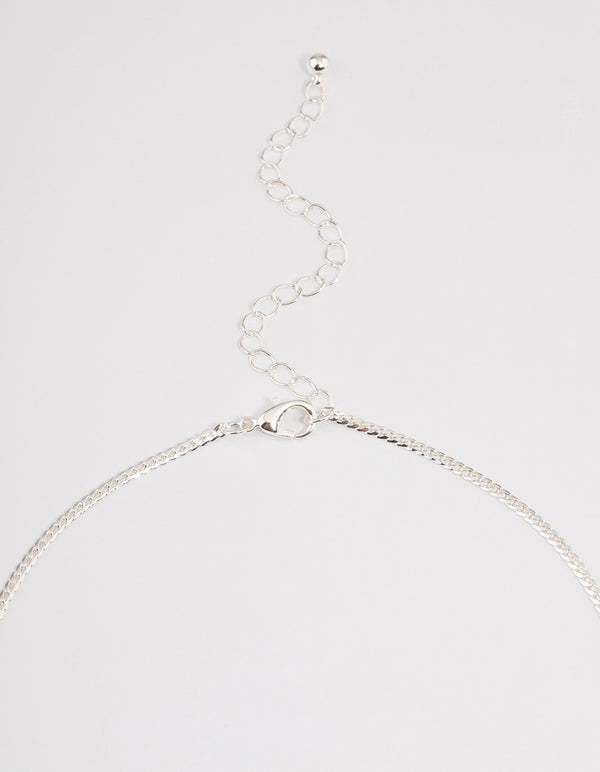 Silver Wheat Chain Necklace