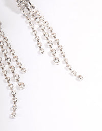 Silver Winged Graduated Cupchain Drop Earrings - link has visual effect only