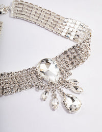 Silver Cupchain Large Pear Choker - link has visual effect only