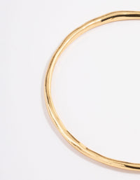 Gold Plated Freshwater Pearl Hammered Disc Bangle Bracelet - link has visual effect only