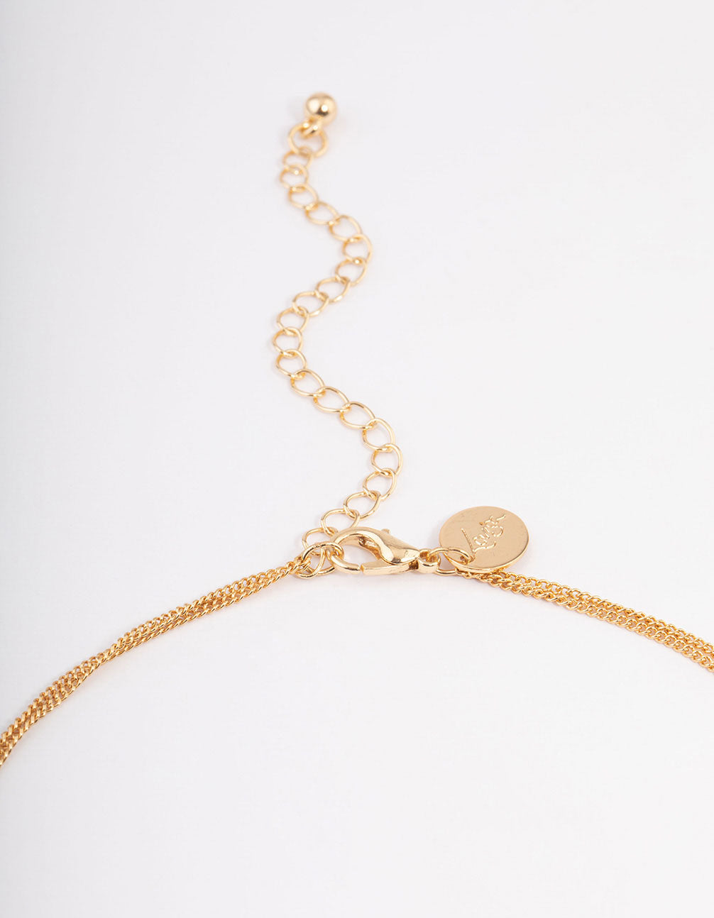 Gold Plated Rose Quartz Double Layer Y-Necklace