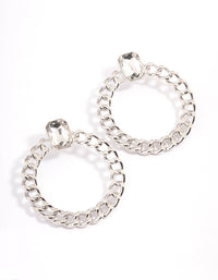 Silver Door Knocker Earrings - link has visual effect only