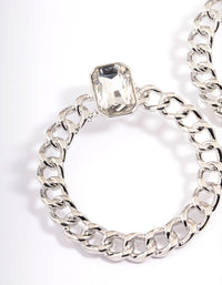 Silver Door Knocker Earrings - link has visual effect only