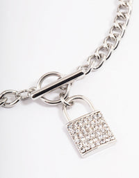 Silver Locket Pendant Necklace - link has visual effect only
